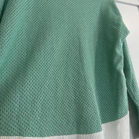 GENERATION LOVE Green and Cream Open Knit Sweater Size XS/S - Picture 5 of 7